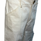 High Rise Stitch Seamed Crop Pants Ivory