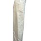High Rise Stitch Seamed Crop Pants Ivory