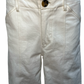 High Rise Stitch Seamed Crop Pants Ivory