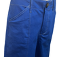 High Rise Stitch Seamed Crop Pants Royal Blue
