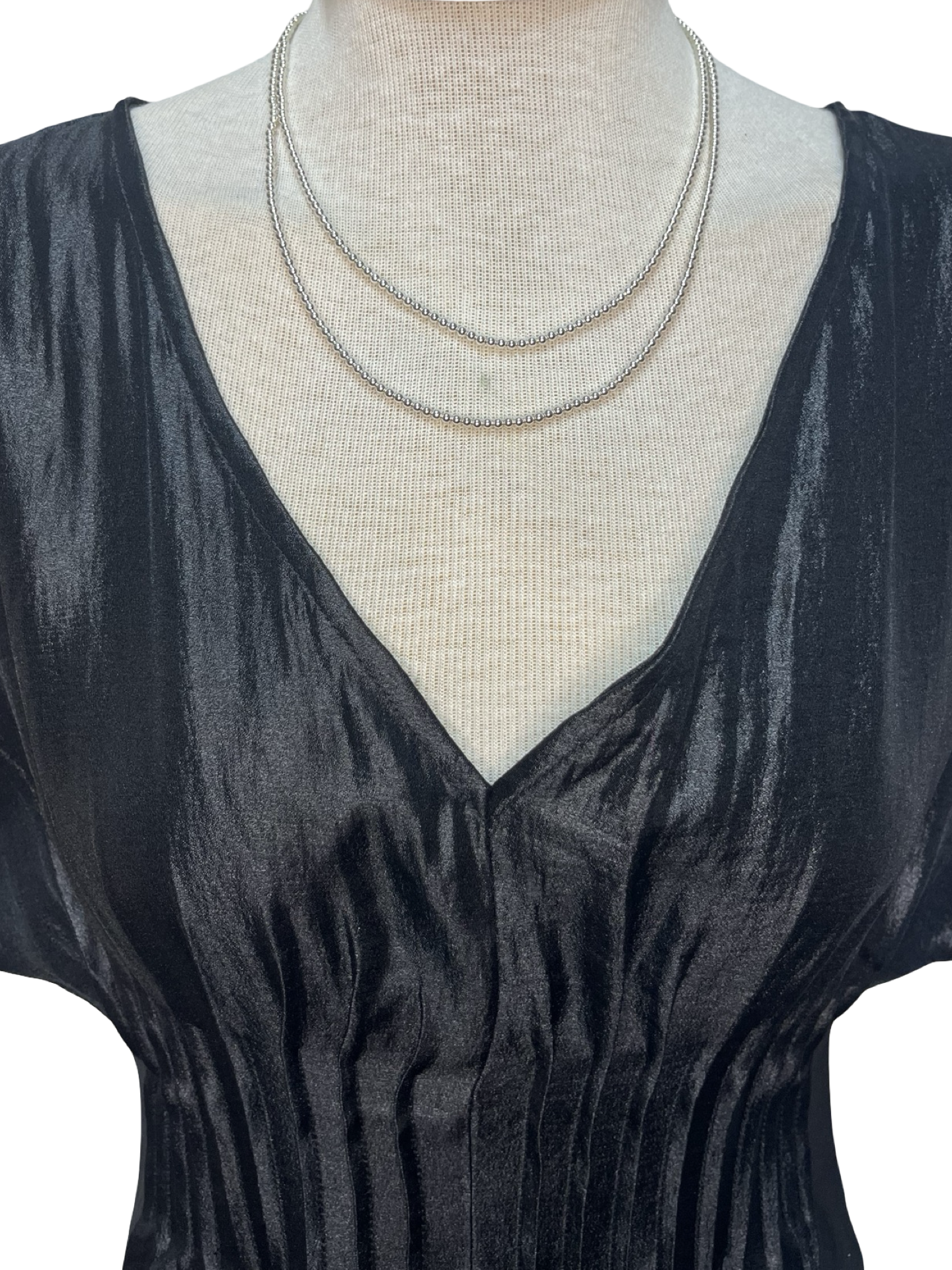 Short Sleeve Pintuck Maxi Dress