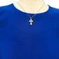 Sleeveless Shift Mini Dress Blue