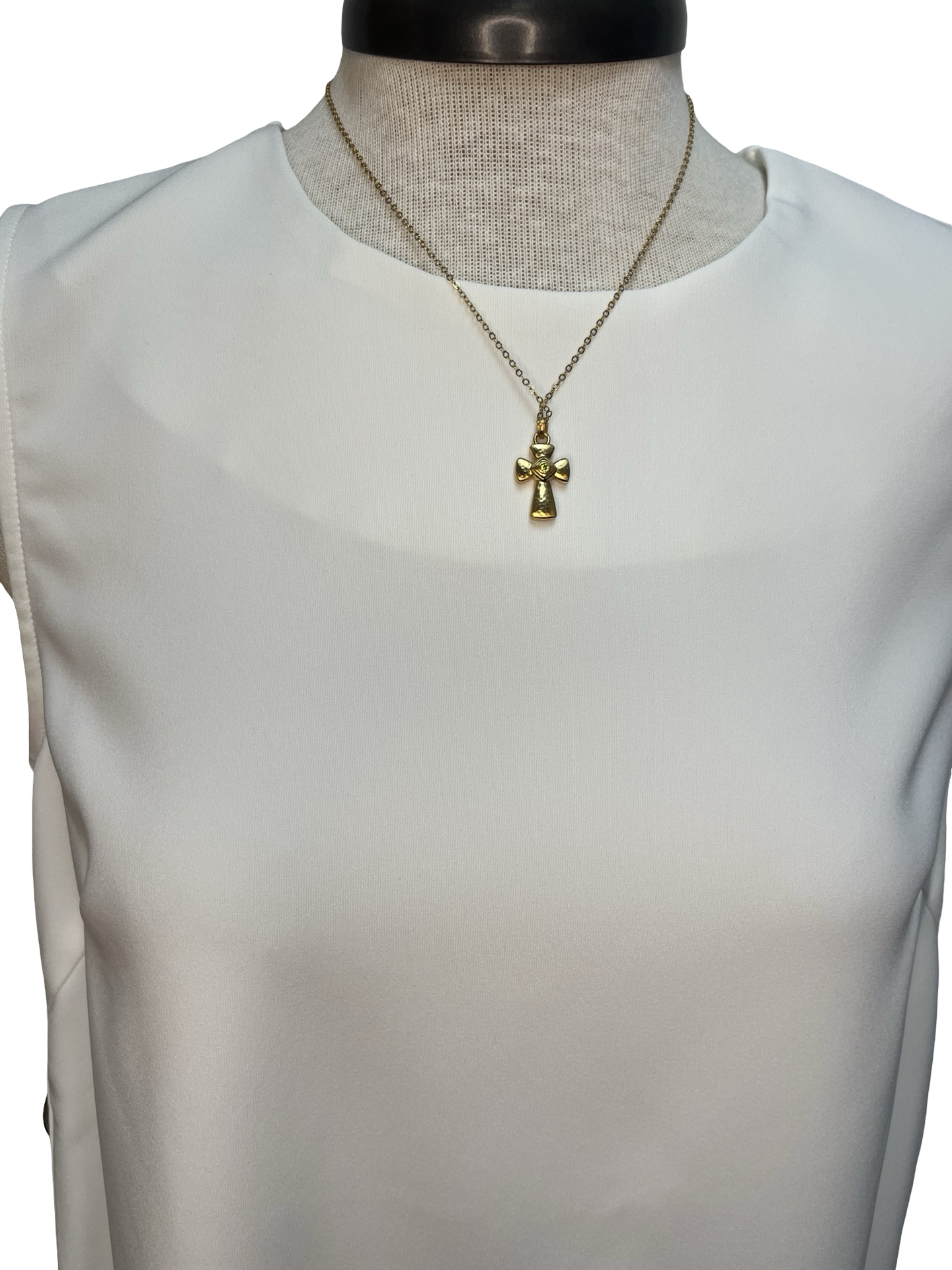 Sleeveless Shift Mini Dress White