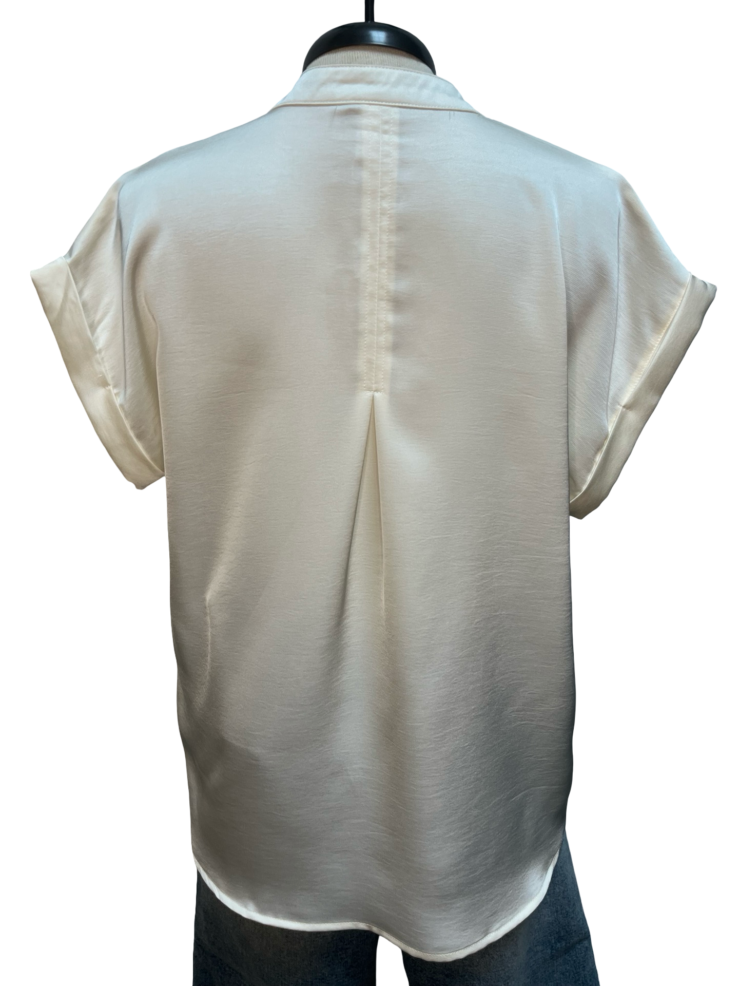 V Neck Short Sleeve Blouse