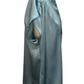 V Neckline Cap Sleeve Top Dusty Blue