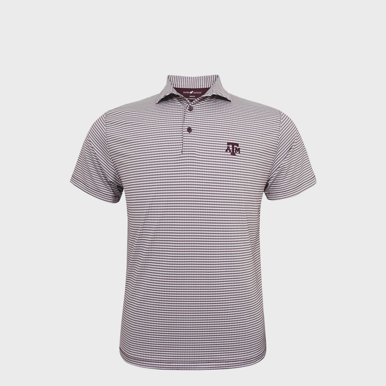 Texas A&M Aggies Dash Polo White with Maroon