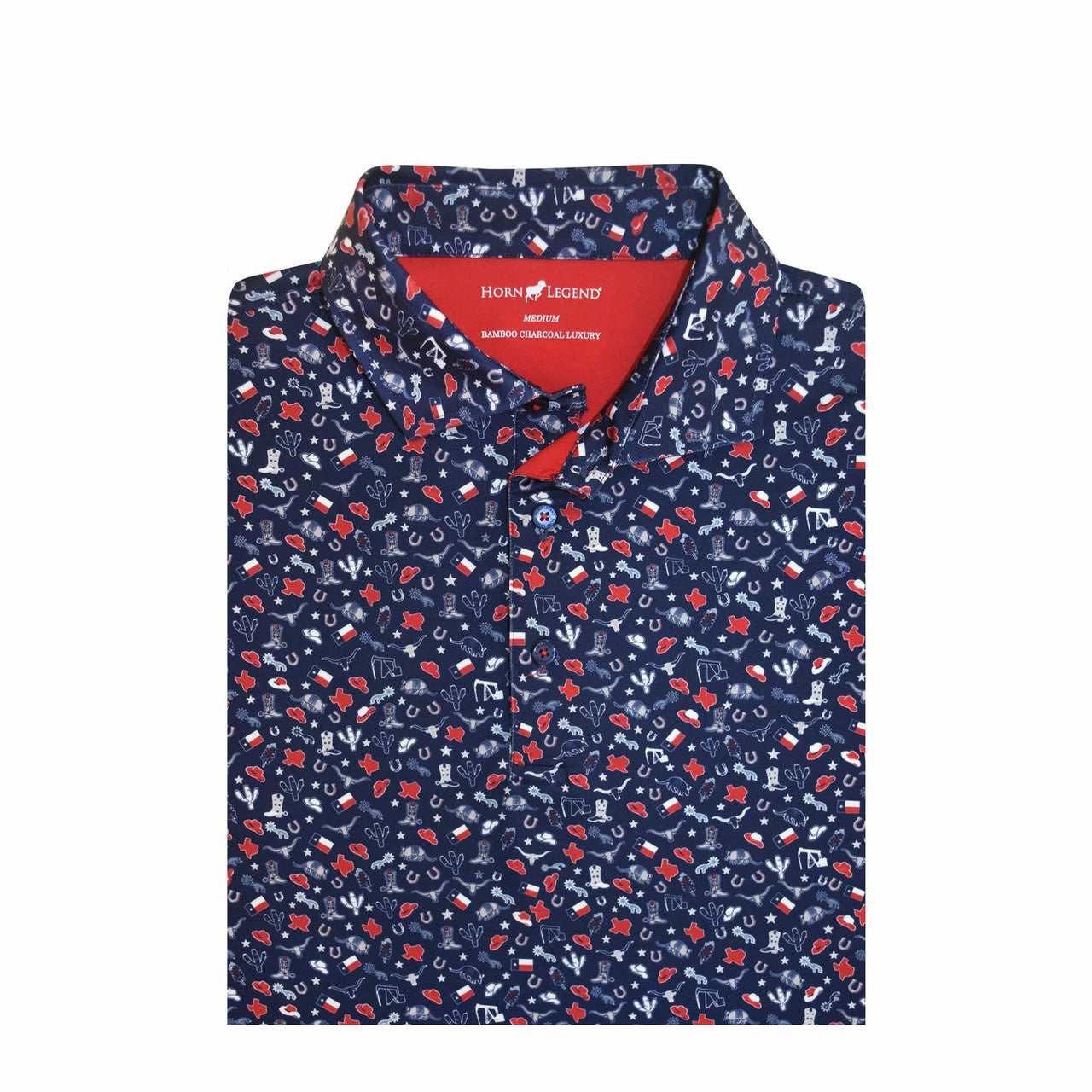 Texas Inspired Print Polo