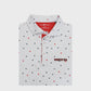 Texas Tech Red Raiders WRECK 'EM White Micro State Print Polo