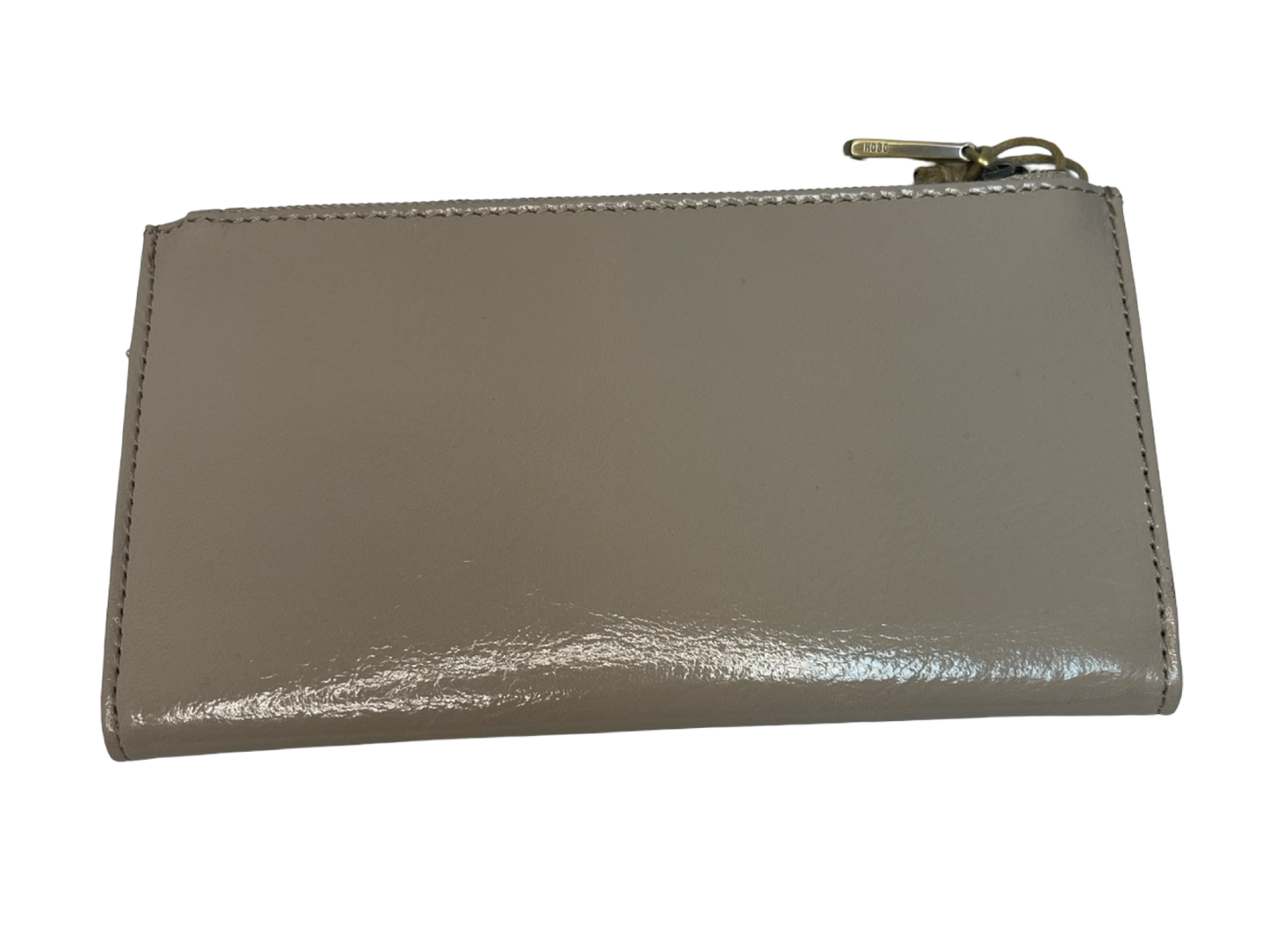 Jill Large Bifold Wallet by Hobo in Stone Gloss