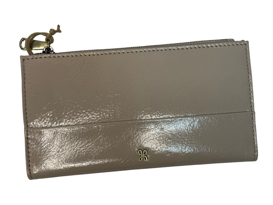 Jill Large Bifold Wallet by Hobo in Stone Gloss