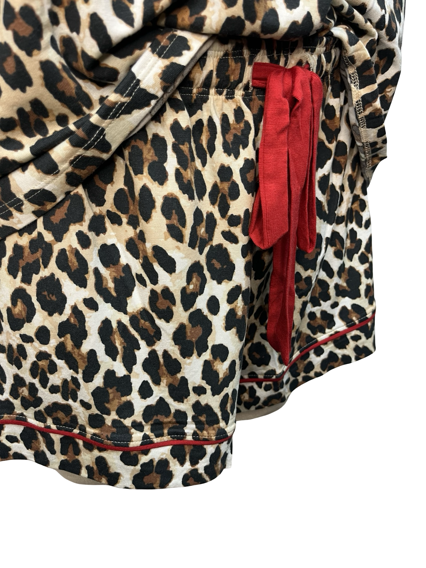 Holiday Dreams Leopard Print Shorts PJ Set