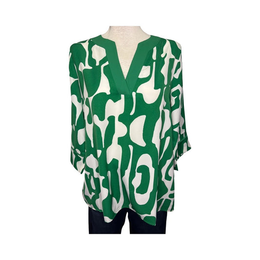 Puzzle Green Trimmed Tunic