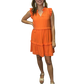 Orange Tiered Dress