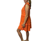 Orange Tiered Dress
