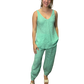 Sequoia Linen Sleeveless Top Aqua