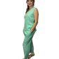 Sequoia Linen Sleeveless Top Aqua