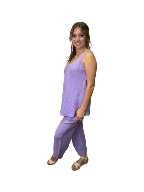 Stacy Linen Swing Cami Lilac