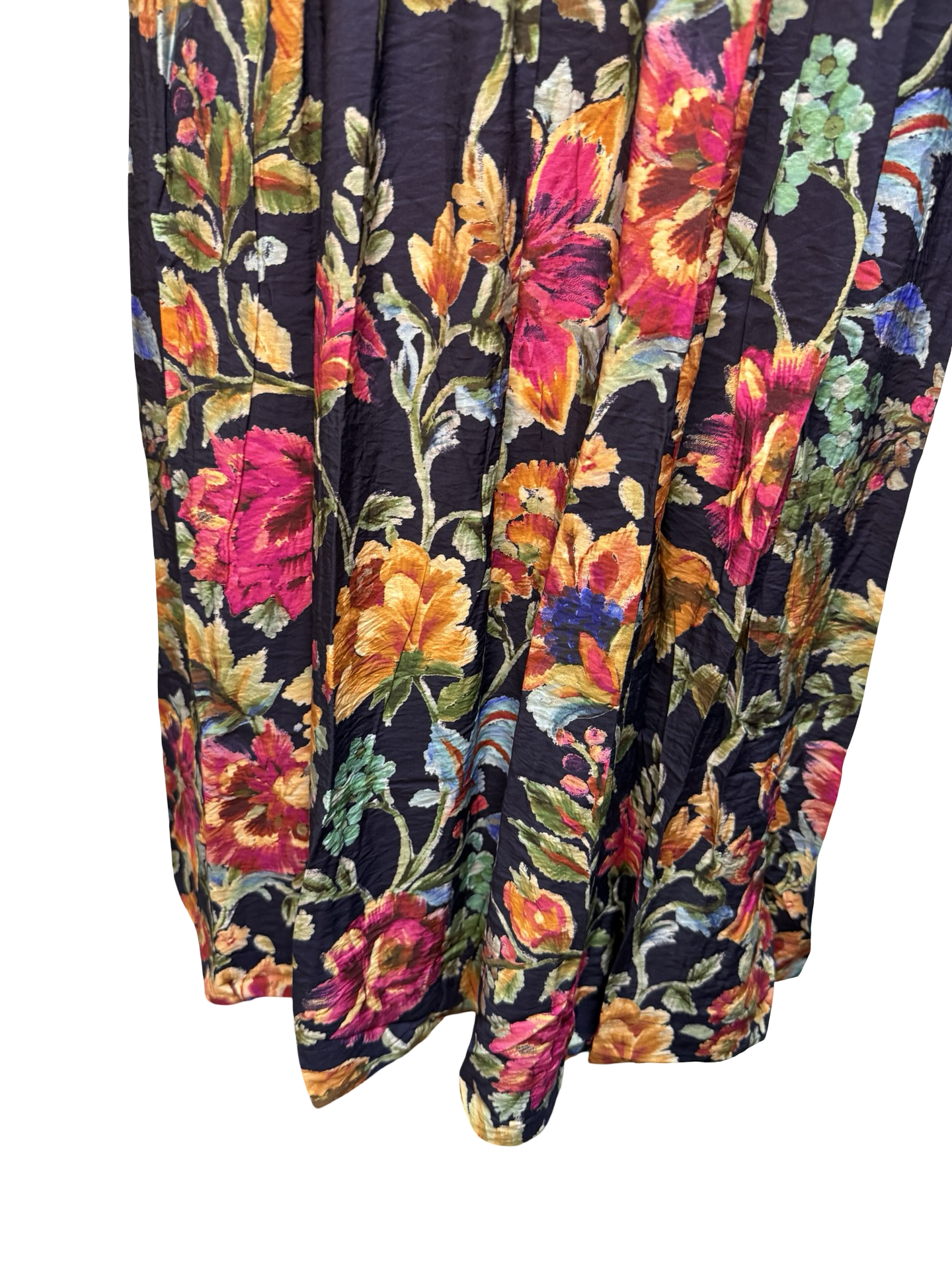 Floral Smocked Waist Midi Dress