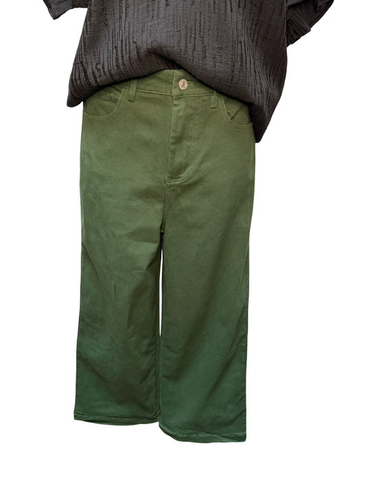 Crop Pant Forest Green
