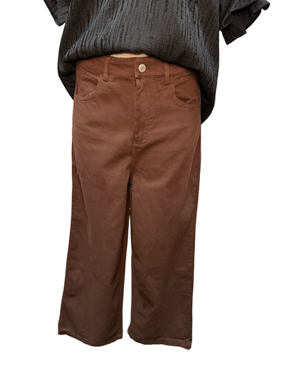 Crop Pant Brown