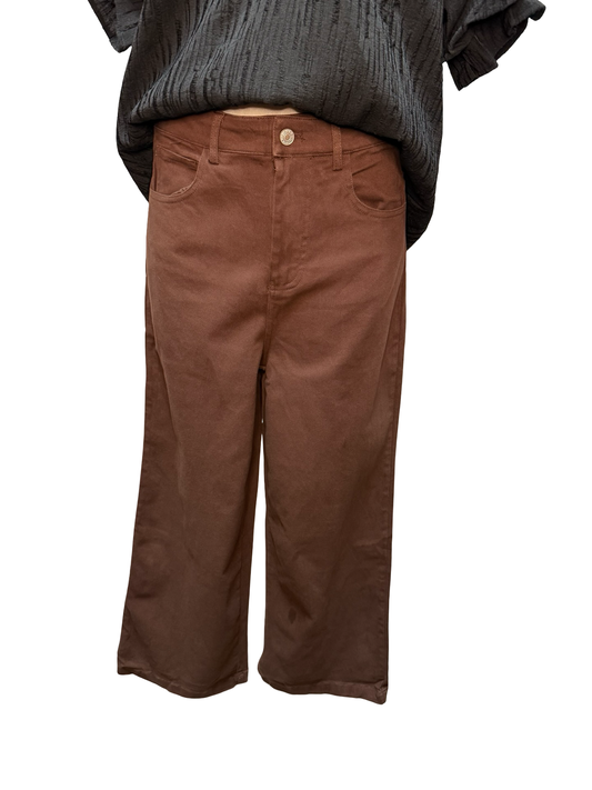Crop Pant Brown