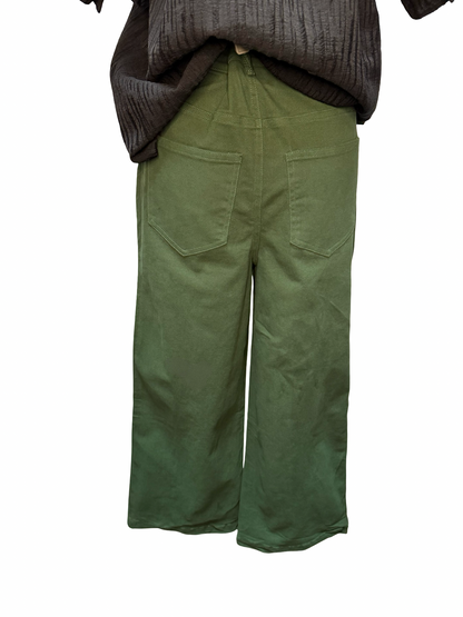 Crop Pant Forest Green