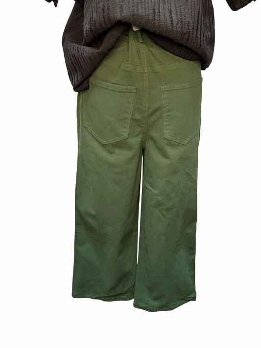 Crop Pant Forest Green