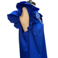 Royal Blue Embroidered Blouse