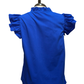Royal Blue Embroidered Blouse