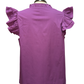 Mia Purple and Gold Embroidered Blouse