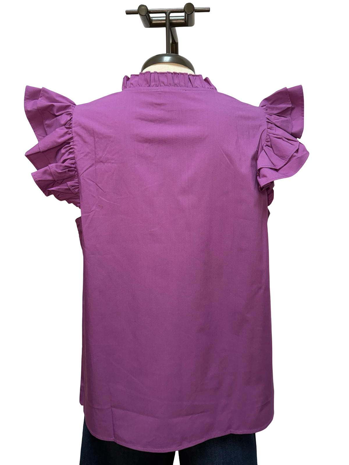 Mia Purple and Gold Embroidered Blouse
