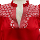 April Red Embroidered Blouse