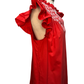 April Red Embroidered Blouse