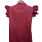 Howdy Maroon Embroidered Blouse