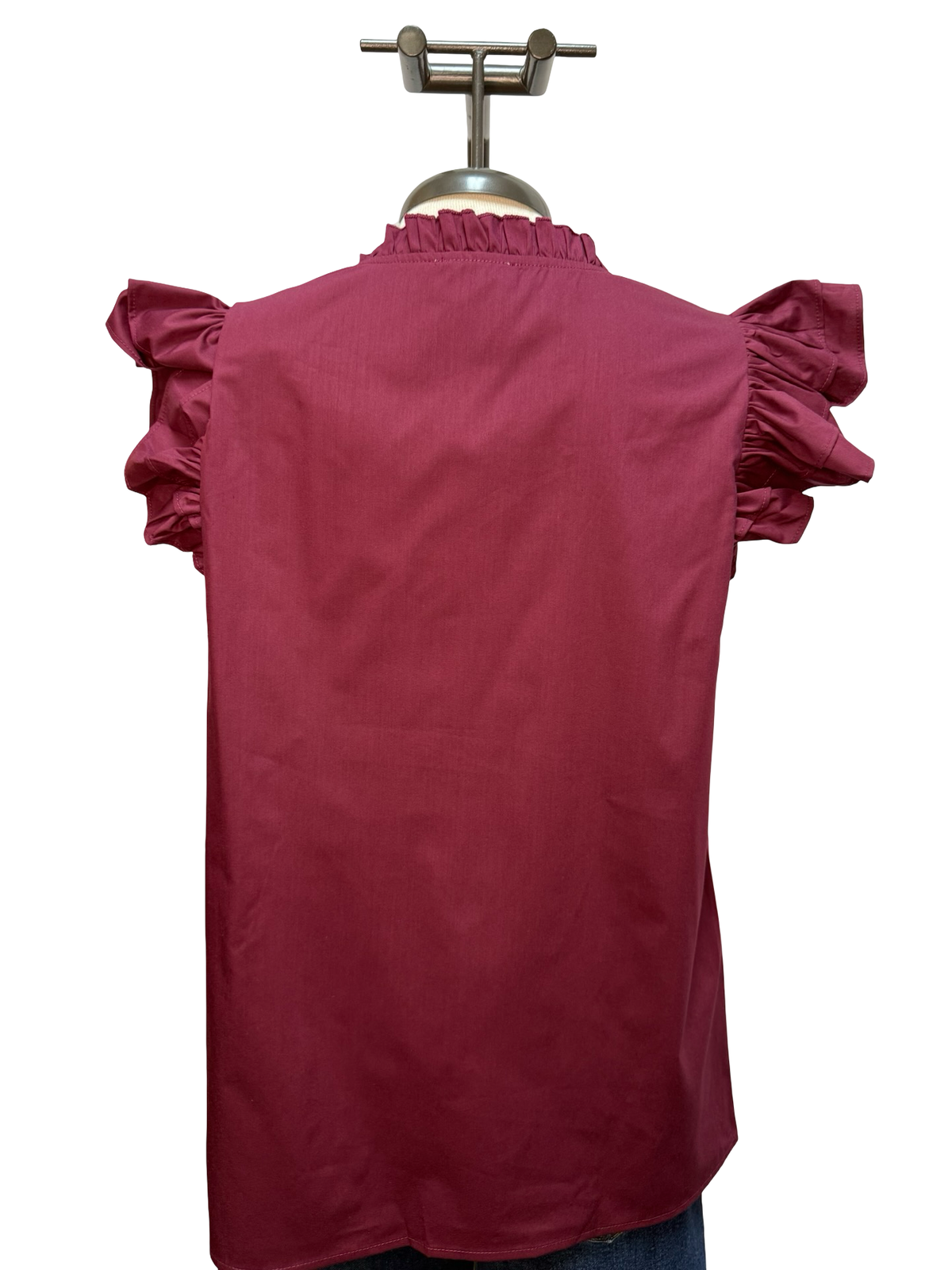 Howdy Maroon Embroidered Blouse