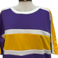 Gameday Colorblock Short Sleeve Top Purple/Gold