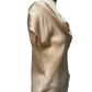 Cowl Neck Combo Blouse Champagne