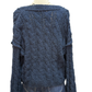 Semi-Cropped V Neck Sweater Navy