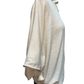 Mock Neck Dolman Sleeve Knit Top Ecru