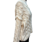 Semi-Cropped V Neck Sweater Cream