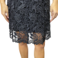 Black Lace Flared Dress