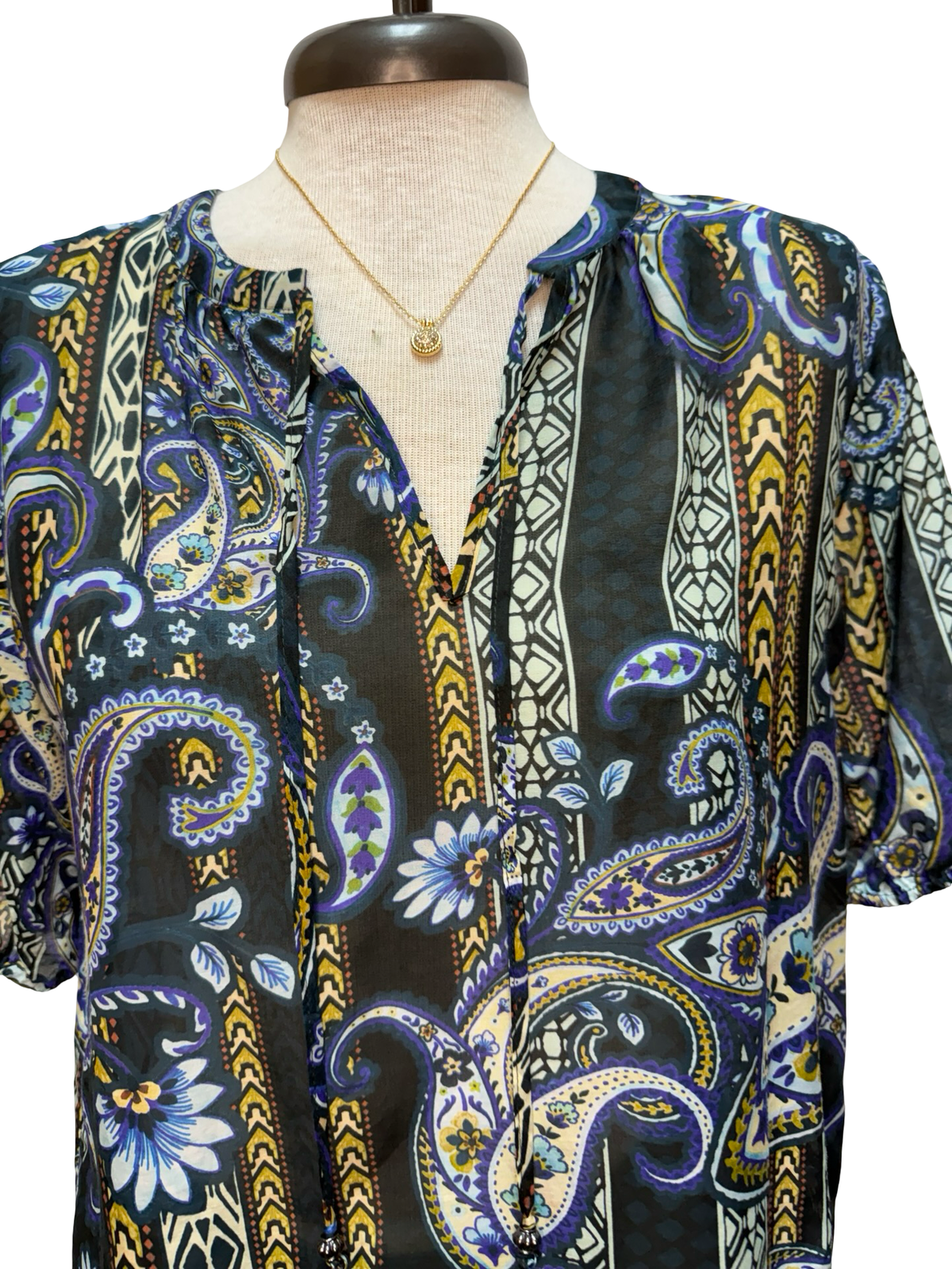 Margot Short Sleeve Blouse Montecito
