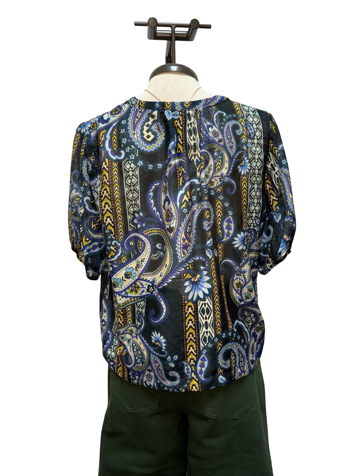 Margot Short Sleeve Blouse Montecito