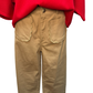 Wide Leg Scallop Accented Pant Camel