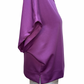 Solid Mock Neck Short Sleeve Top Plum Jam
