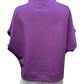 Solid Mock Neck Short Sleeve Top Plum Jam