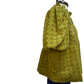 Eyelet Detail Crochet Trim Top Olive