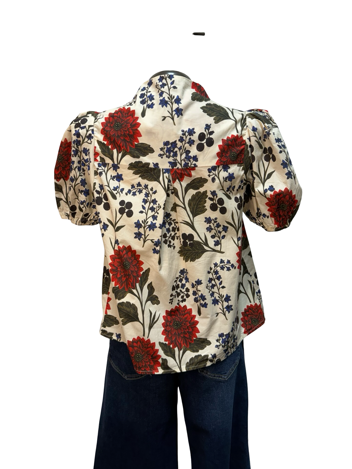 Fall Floral Puff Sleeve Top