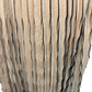 Pleated Midi Skirt Taupe Black