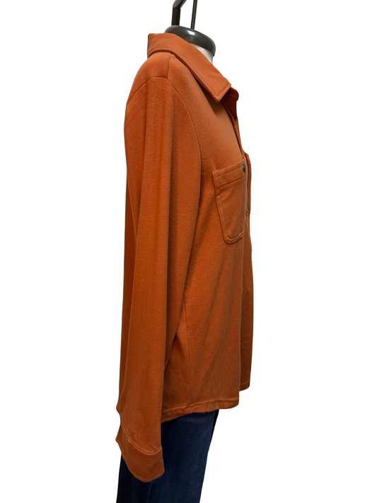 Super Soft Button Up Burnt Orange